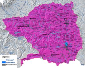 mapa správy povodia Hornádu a Bodvy Košice